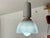 Industrial pendant light from the 1970s Aluminum body and methacrylate diffuser Polished glass shade Beautiful lighting...