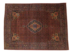 1940s Vintage Persian Bijar Rug