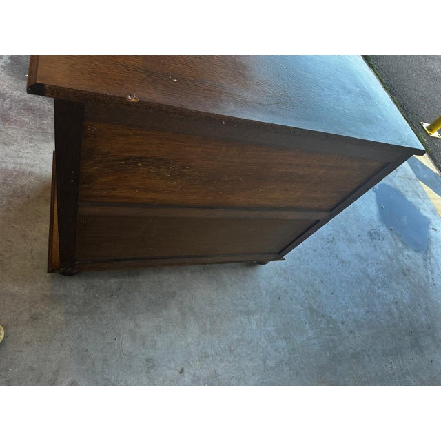 Mid-Century Modern Oak Chest of Drawers with Four Drawers, 1950s For Sale - Image 10 of 18