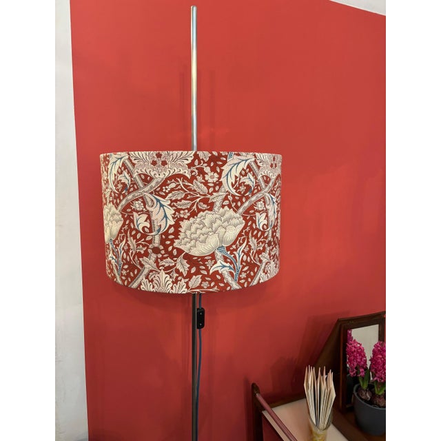 Silver Vintage Floor Lamp, 1960s For Sale - Image 8 of 10