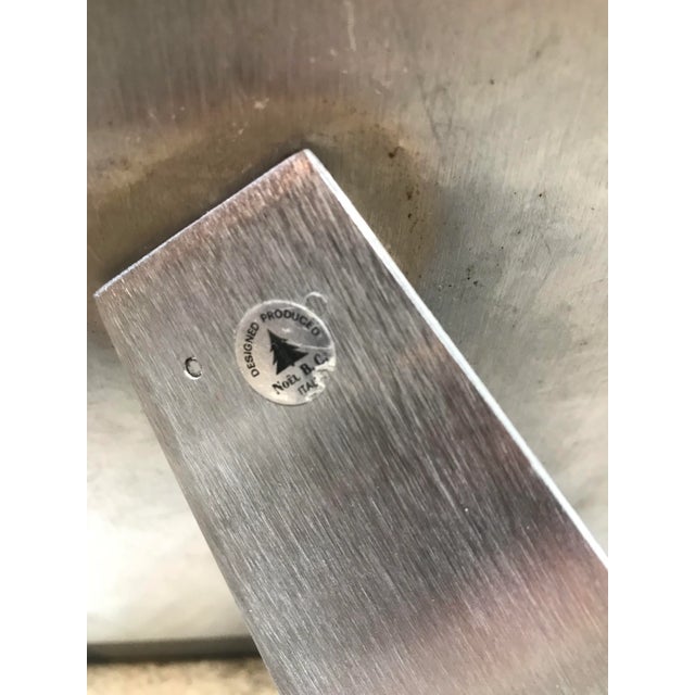 1970s Vintage Italian Mid Century Photo Frame in Steel and Concrete For Sale - Image 10 of 12