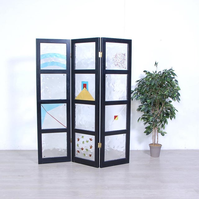 Room Divider with 12 Murano Glass Tiles, 1990s For Sale - Image 15 of 15