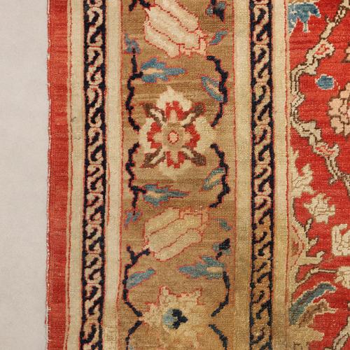 Beige Wool Herat Rug, Pakistan For Sale - Image 8 of 10
