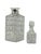 Whiskey Decanters with Silver Collar by Wolfers Frères for Val Saint Lambert, Set of 2 For Sale - Image 3 of 7