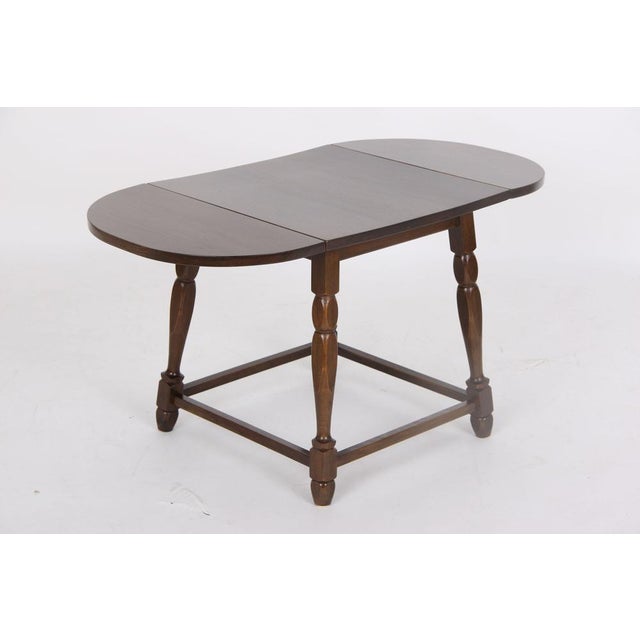 Small Danish Stained Oak Table, 1960s, Set of 2 For Sale - Image 13 of 18