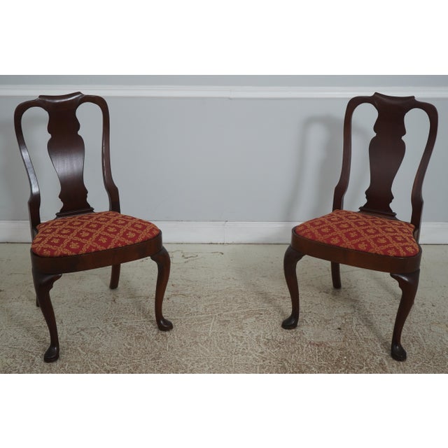 Set of 8 Hickory Chair Co Mahogany Dining Room Chairs For Sale - Image 15 of 18