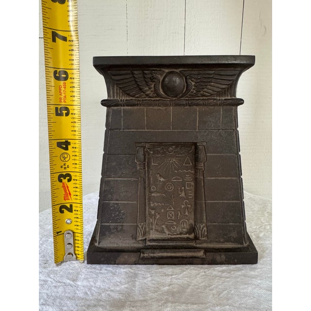 1920s Egyptian Revival Cast Iron Bradley & Hubbard Bookend For Sale - Image 10 of 10