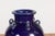 19th Century Large Antique Thai Cobalt Blue Martaban Jar with Raised Motifs For Sale - Image 4 of 12