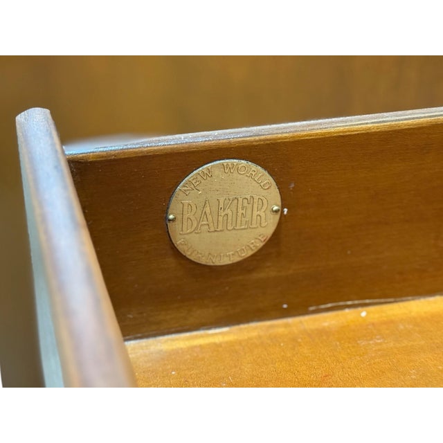 Brown 1950s Michael Taylor for Baker - Credenza Cabinet - New World Collection - Walnut For Sale - Image 8 of 10