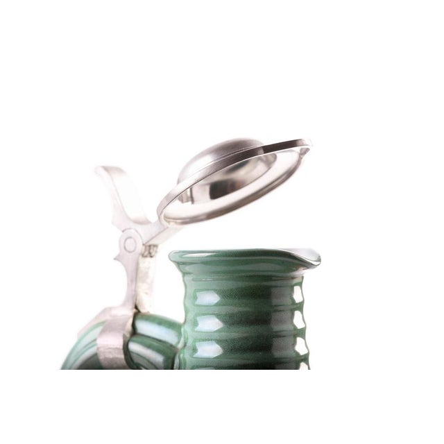 1950s Vintage Green Pitchers by Eugen Wiedamann, Germany, 1950s-1960s, Set of 2 For Sale - Image 5 of 11