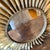 Mid-Century Modern Vintage Brass Sunburst Mirror For Sale - Image 3 of 5