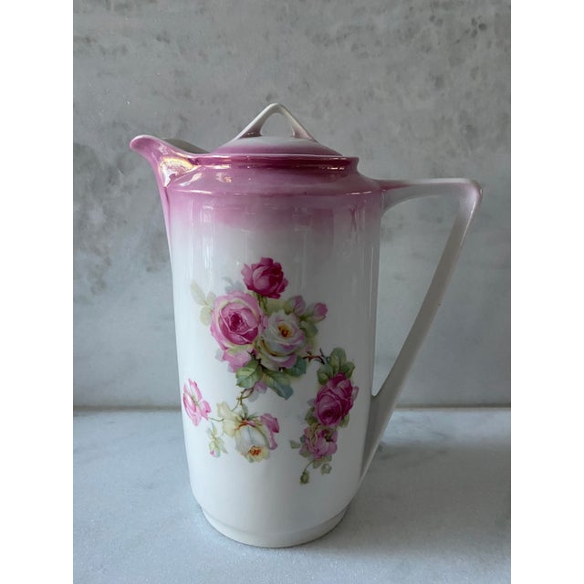 Pink Antique German Chocolate Pot Set 13 Pieces Chairish