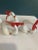 Mid-Century Modern Vintage White Ceramic Swan Napkin Rings, Set of 6 For Sale - Image 3 of 6