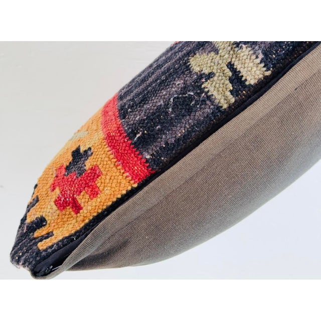 Early 20th Century Turkish Kilim Pillow For Sale - Image 11 of 13