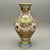 • Chinese cloisonné floral lotus vase. • Made in China, likely late 20th century. • Multicolor enamel with intricate gilt...