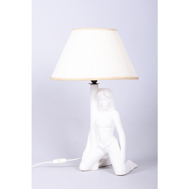 Mid-Century Figural Table Lamp in Ceramic, 1970s For Sale - Image 15 of 15