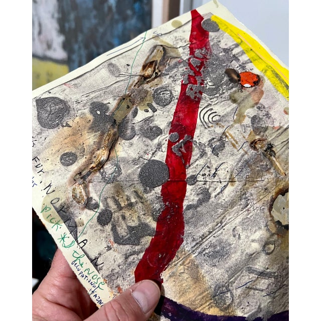Marty Greenbaum, Pop Art Brut Collage Mixed Media Print, Painting, Burning, Tape, Marty Greenbaum For Sale - Image 9 of 15