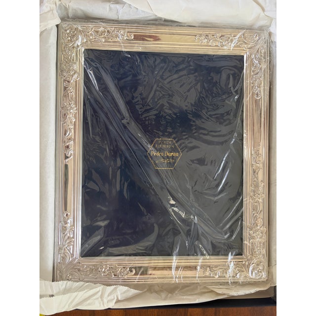 Pedro Durán Sterling Silver 925 Picture Frame in Original Presentation Case, Spain, 30 X 25 Cm For Sale - Image 4 of 9