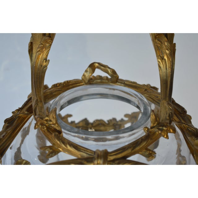 Gold Pair of French, 19th Century, Louis XV Style Glass and Gild Ormolu Candelabra by Henri Vian For Sale - Image 8 of 13
