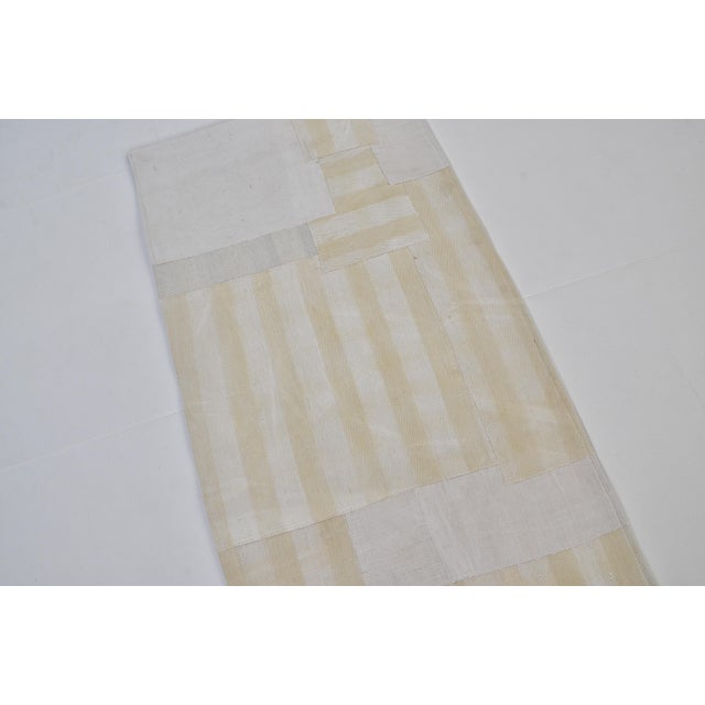 Off-white Neutral Oushak Antique Hallway Runner For Sale - Image 8 of 10