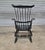 Mid 20th Century Black Windsor Fan-Back Armchair Carved Knuckles Antiquity Delafield Wisconsin For Sale - Image 4 of 6