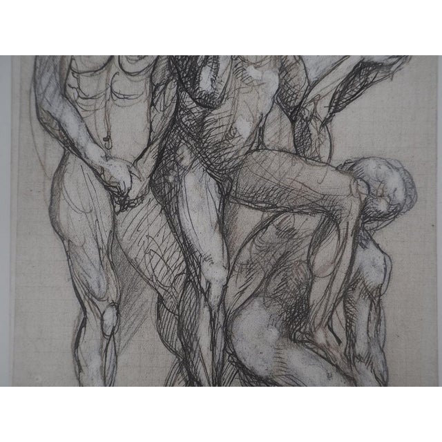 Auguste Rodin, Trois ombres parlant à Dante, Etching For Sale - Image 5 of 8