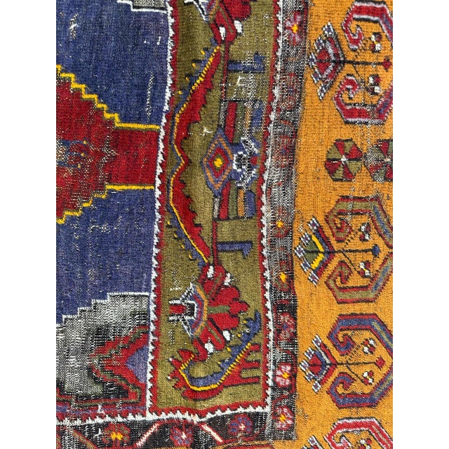 Vintage Turkish Distressed Rug, 1930s For Sale - Image 12 of 18