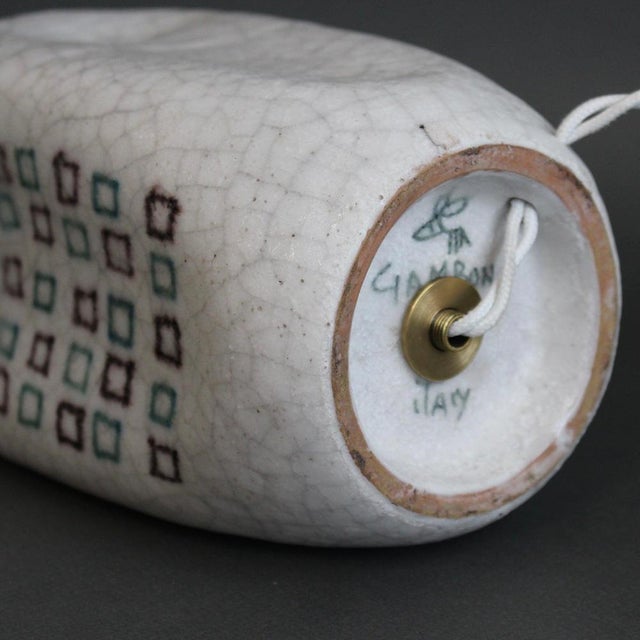 Vintage Italian Decorative Table Lamp by Guido Gambone, 1950s For Sale - Image 17 of 18