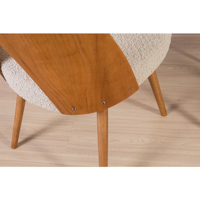 Walnut Dining Set by Antonín Šuman, 1960s, Set of 5 For Sale - Image 14 of 15