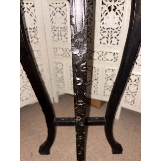 Brown Antique Chinese Jardiniere Plant Stand For Sale - Image 8 of 10