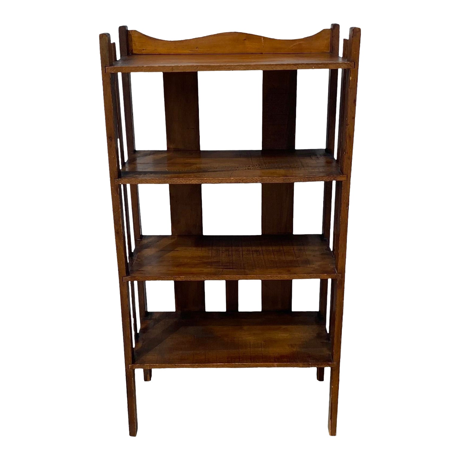 Early 20th Century Arts and Crafts Mission Style Book Case With Four Shelves