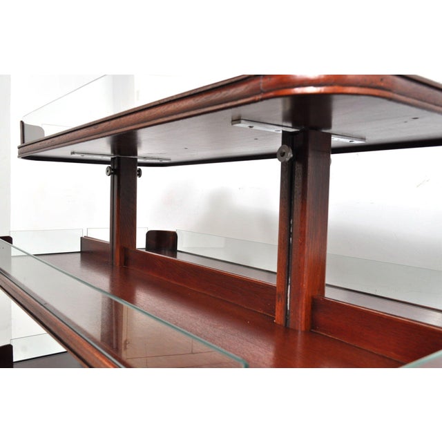 Vintage Mahogany Shelf, 1950s For Sale - Image 6 of 12