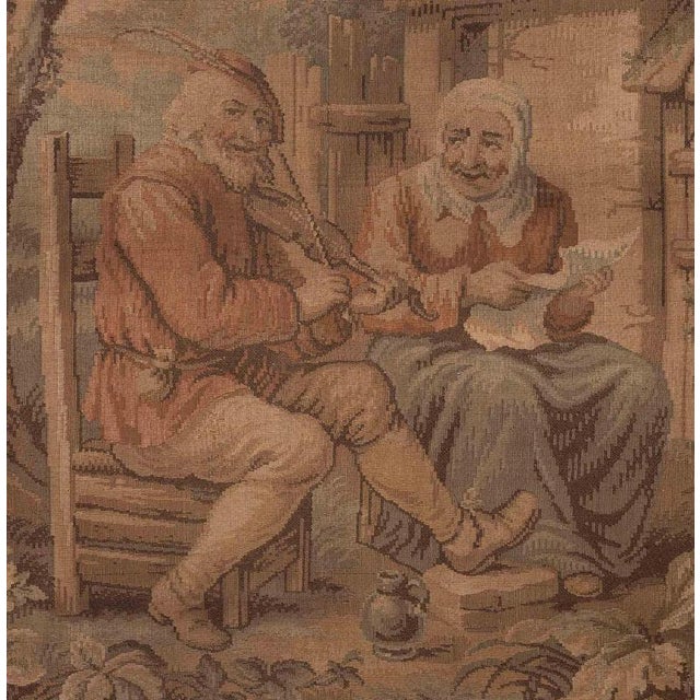 Italian Little Concert Tapestry in Fabric Weaving, 1920s For Sale - Image 3 of 5