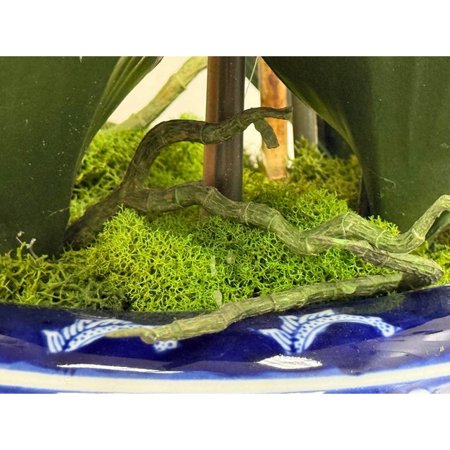 Textile Winward Home Orchid in a Fishbowl For Sale - Image 7 of 12