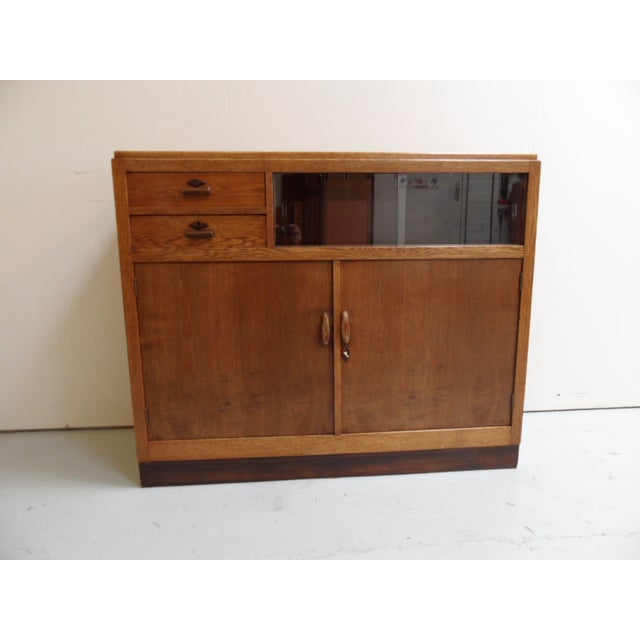 Art Deco Oak Sideboard, 1920s For Sale - Image 10 of 11