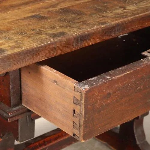 Vintage Wooden Coffee Table For Sale - Image 4 of 10