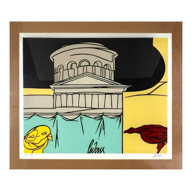 Valerio Adami, Italian Post Modern Pop Art Lithograph Silkscreen Valerio Adami Galerie Maeght, c.1975-1985 For Sale