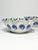 American 1940s Stoneware Salt Glazed Cobalt Blue Ruffled Small Individual Bowls - Set of 4 For Sale - Image 3 of 8