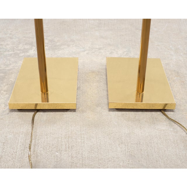 Mid 20th Century Koch & Lowy Omi Patinated Brass Pharmacy Floor Lamps - a Pair For Sale - Image 18 of 18