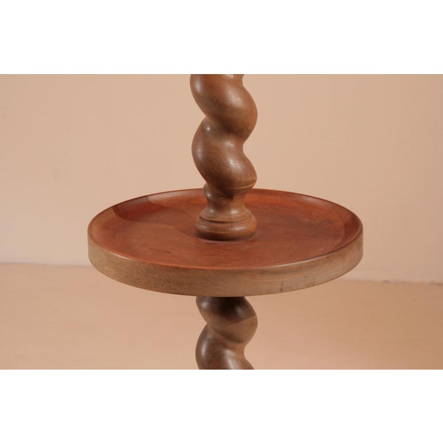 Brown French Sculptural Floor Lamp in Twisted Wood, 1930s For Sale - Image 8 of 12