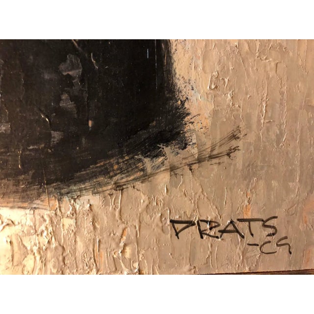 Abstract Expressionism Ramon Prats, Abstract Expressionist Latin American Oil Painting Flowers, 1969 For Sale - Image 3 of 4