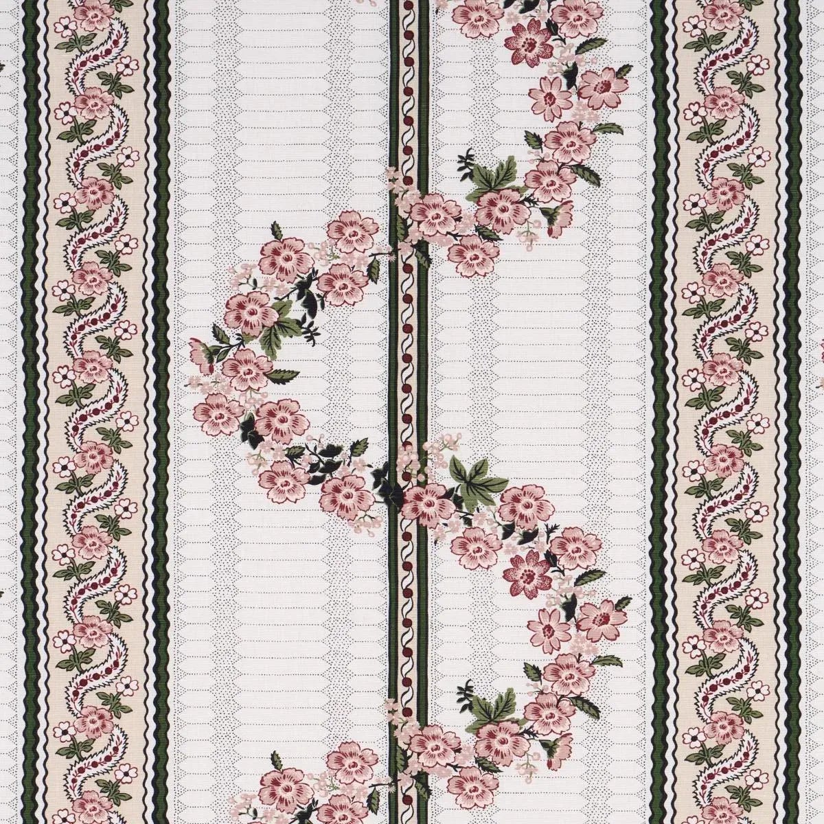 SAMPLE - Schumacher X Rita Konig Serena Garland Fabric In Rose