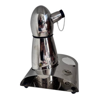 1980s Michael Graves Signed Modern Penguin Cocktail Shaker and Base For Sale