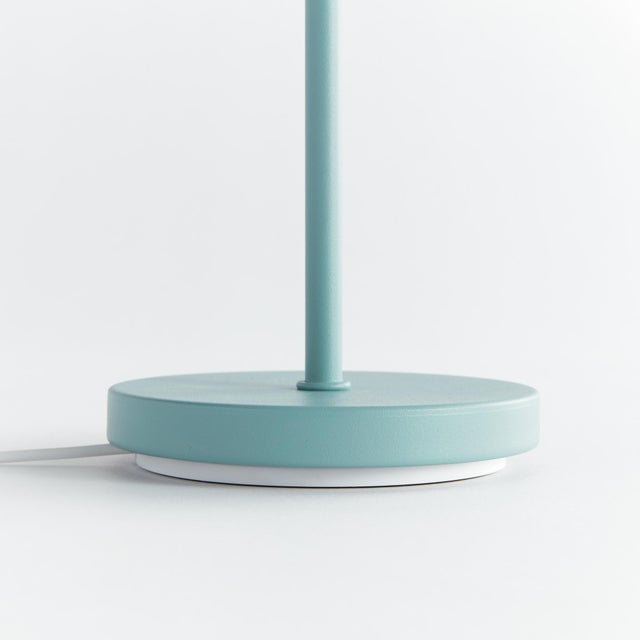 Metal Alluna Cordless Led Lamp 14" - Seafoam For Sale - Image 7 of 10