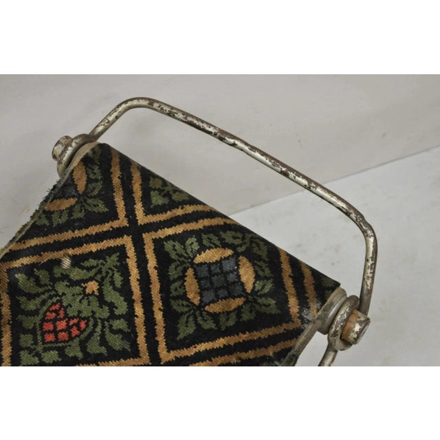 Wood Antique 19th Century Civil War Period Folding Officers Camp Chair Campaign Chair For Sale - Image 7 of 12