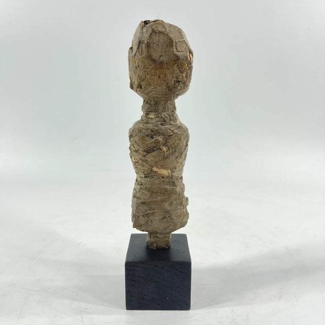 Early 20th Century Early 20th Century Bakongo Wooden Figure on Custom Stand For Sale - Image 5 of 7
