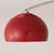 1960s Morelli Adjustable Floor Lamp - Mid Century Modern, Satin Nickel Finish, Crimson Red Half Dome Shade, White Marble Base For Sale In Los Angeles - Image 6 of 7