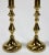 Vintage Brass Candlestick Holder Pair For Sale - Image 4 of 4