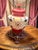 1960s Vintage Hurricane Gone With the Wind Electric Lamp Hand Painted Flowers For Sale - Image 5 of 10