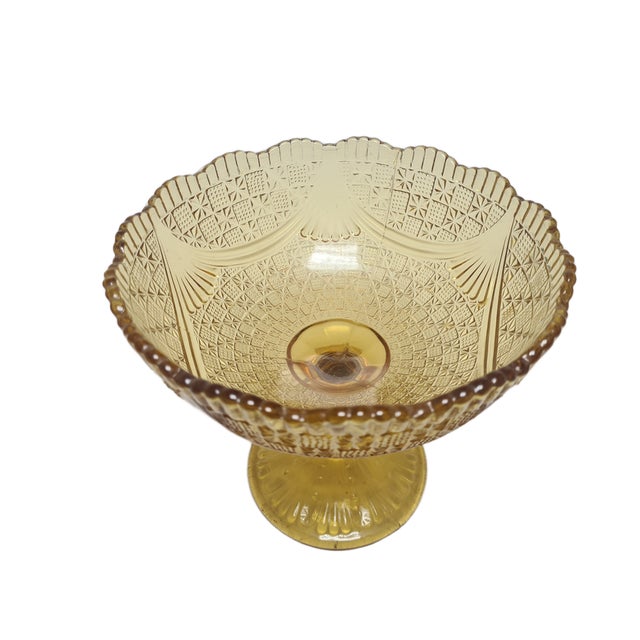 Fruit Bowl on Stand from Ząbkowice Glassworks, 1970s For Sale - Image 6 of 16